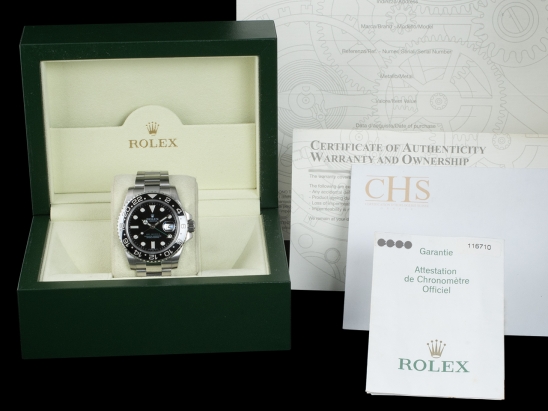 劳力士 (Rolex) GMT-Master II Oyster Black Ceramic Bezel - Rolex Guarantee 116710LN 